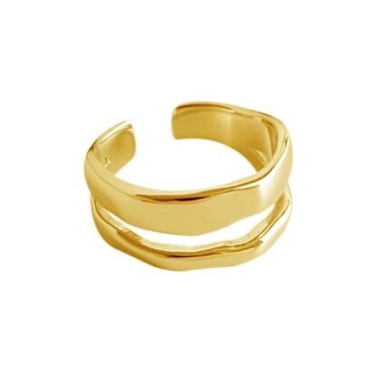 Bague deux rangs ajustable