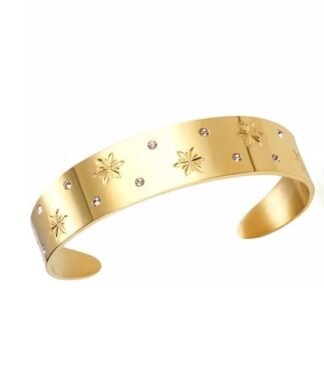 Bracelet manchette etoile