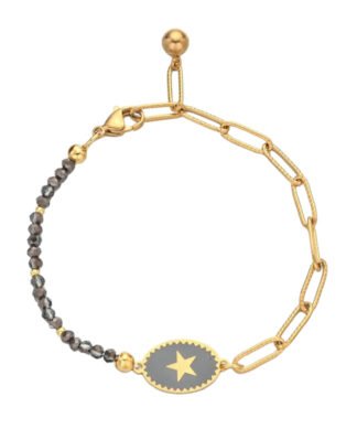 Bracelet medaille etoile