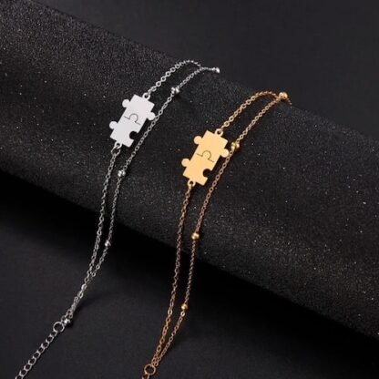 Bracelet puzzle acier inoxydable