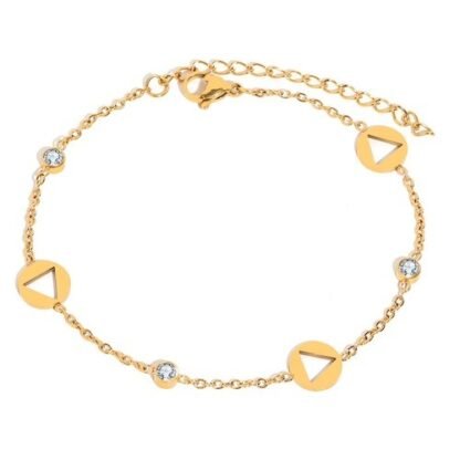 Bracelet triangle acier inoxydable