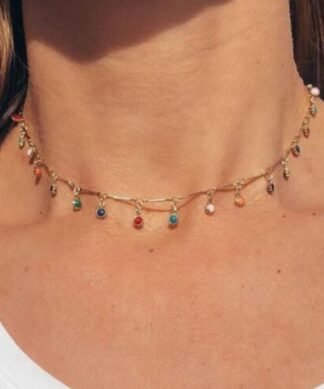 Collier createur ras de cou