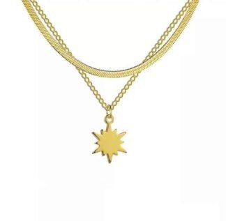 Collier deux rangs étoile du nord