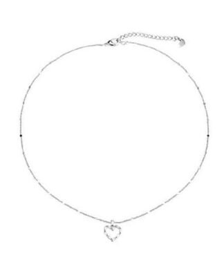Collier fin argent coeur