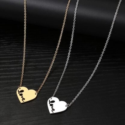 Collier pendentif coeur original