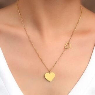 Collier pendentif coeur tendance