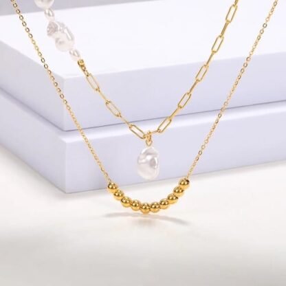 Collier perle tendance