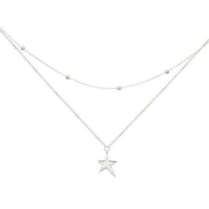 Collier ras du cou étoile argent