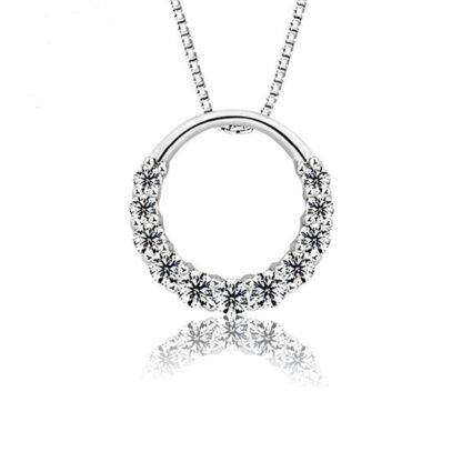 Collier ras du cou cercle argent