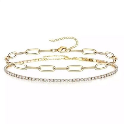 Ensemble bracelet grosse maille