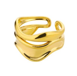 Bague femme ajustable acier