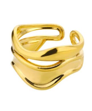 Bague femme ajustable acier