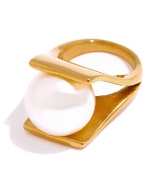 bague femme perle tendance