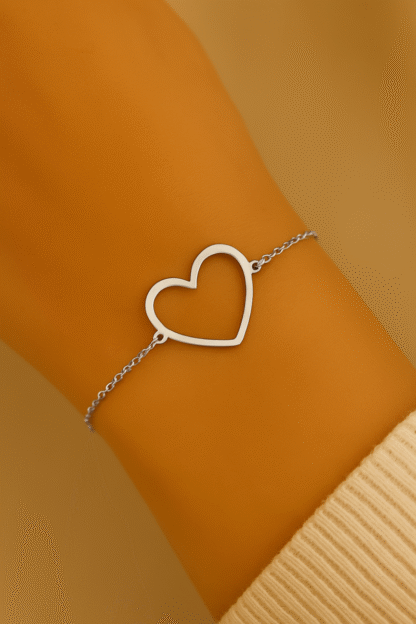 bracelet avec pendentif cœur pour femme
