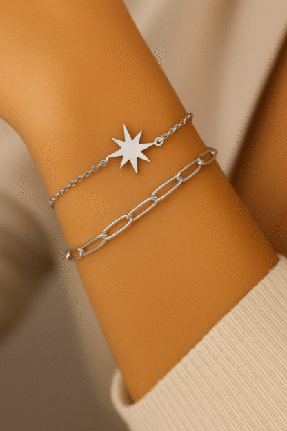 Bracelet étoile polaire en acier inoxydable – Image 2