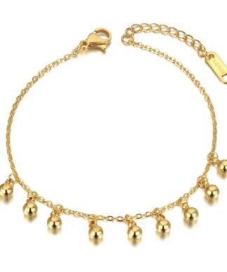 Bracelet boho chic plaque or