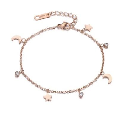 Bracelet breloques lune