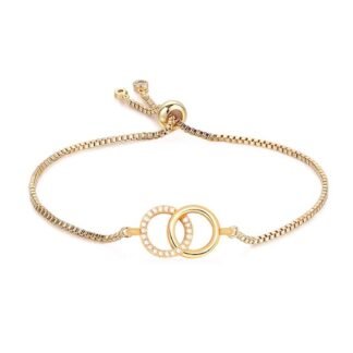 Bracelet cercles entrelaces