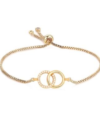 Bracelet cercles entrelaces