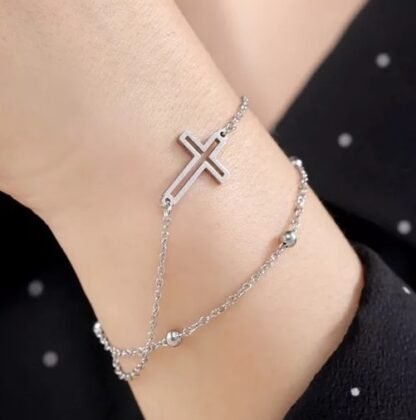 Bracelet croix femme