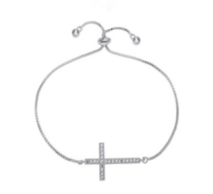 Bracelet croix oxyde zirconium