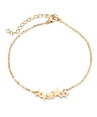 Bracelet étoiles acier inoxydable