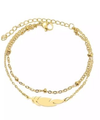 bracelet fantaisie plume