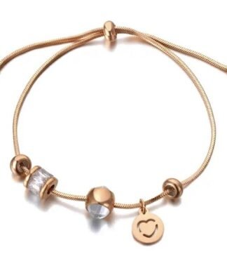 Bracelet avec breloques originales en acier inoxydable