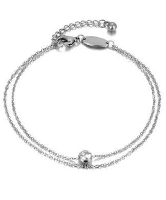bracelet fin double rang