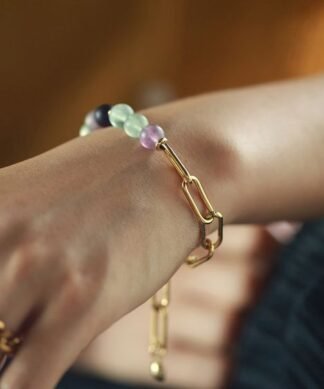 Bracelet grosse maille original