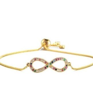Bracelet infini zirconium