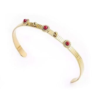 Bracelet jonc fantaisie pierre