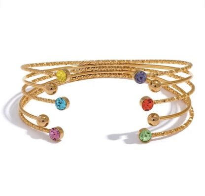 bracelet jonc multicolore