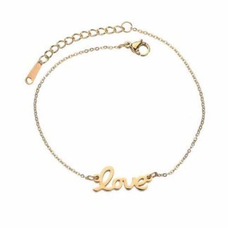 bracelet love acier inoxydable