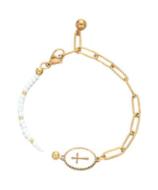 bracelet medaille croix