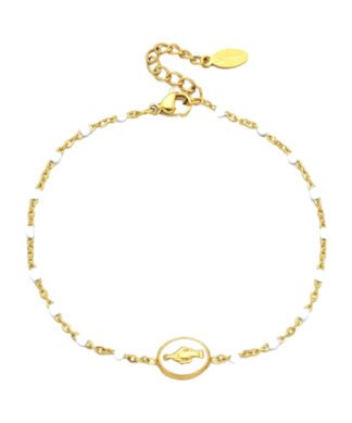 bracelet medaille gris gris