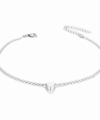 bracelet minimaliste coeur argent