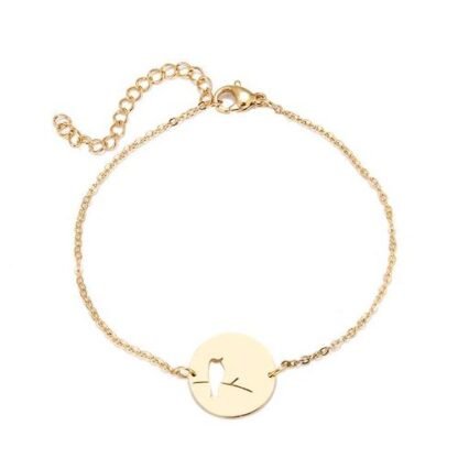 Bracelet oiseau acier inoxydable