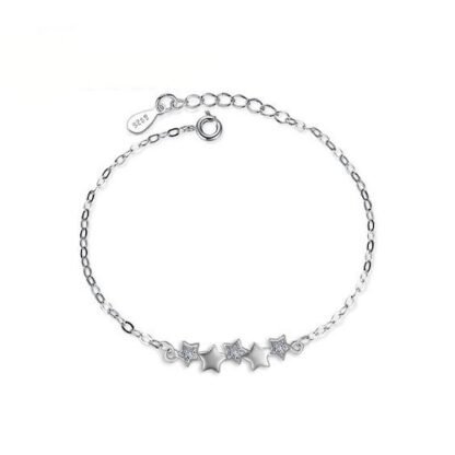 bracelet petites etoiles argent