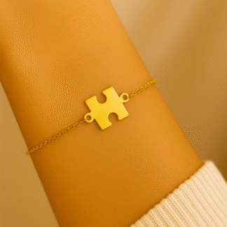 bracelet avec pendentif pièce de puzzle pour femme
