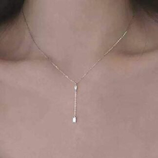 collier argent Y