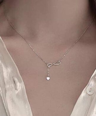 collier argent infini