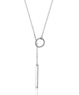 collier cercle barre argent