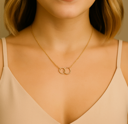 collier cercles entrelaces pour femme femme