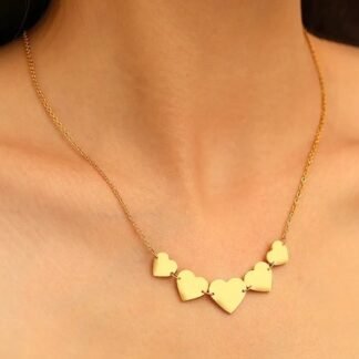 collier coeurs cadeau