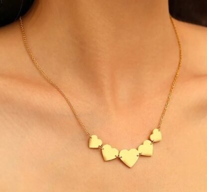 collier coeurs cadeau