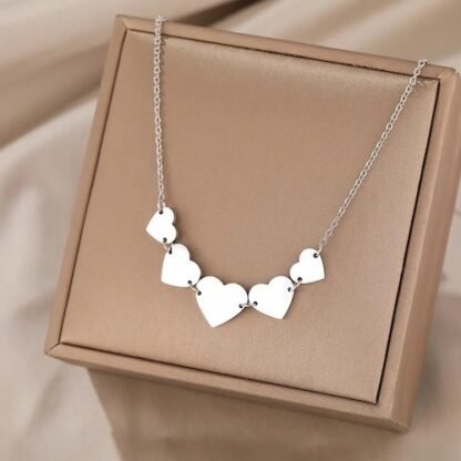 Collier coeurs cadeau femme