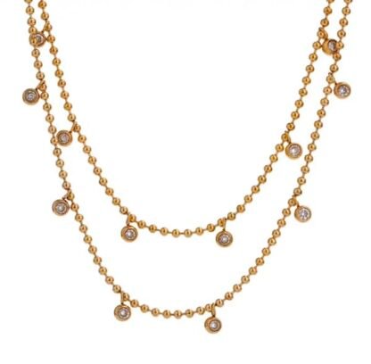 collier double rang acier