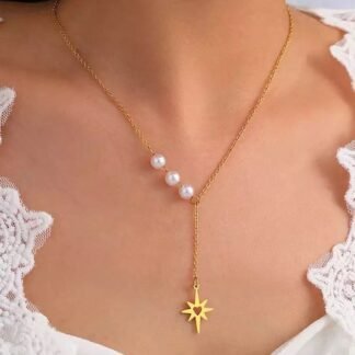 collier en forme y etoile