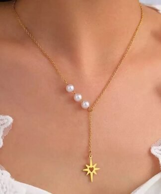 collier en forme y etoile